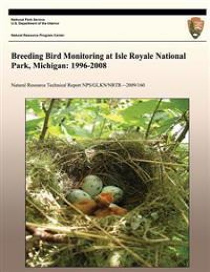 Breeding Bird Monitoring at Isle Royale National Park, Michigan: 1996-2008