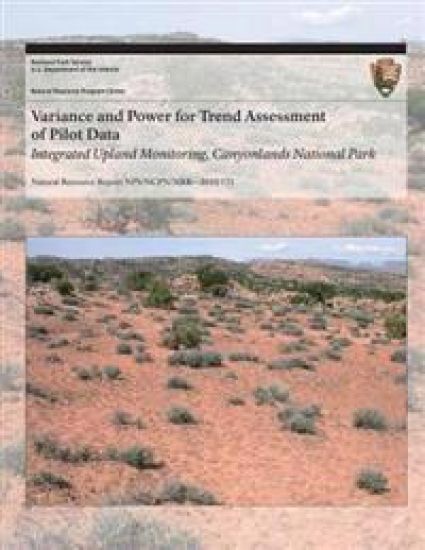 Variance and Power for Trend Assessment of Pilot Data: Integrated Upland Monitoring, Canyonlands National Park
