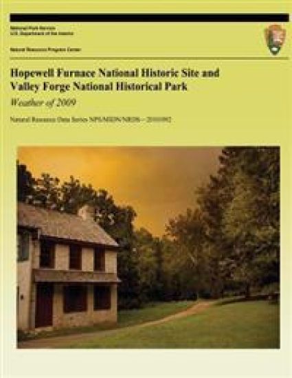 Hopewell Furnace National Historic Site and Valley Forge National Historical Park Weather of 2009
