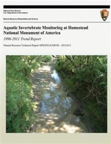 Aquatic Invertebrate Monitoring at Homestead National Monument of America 1996-2011 Trend Report