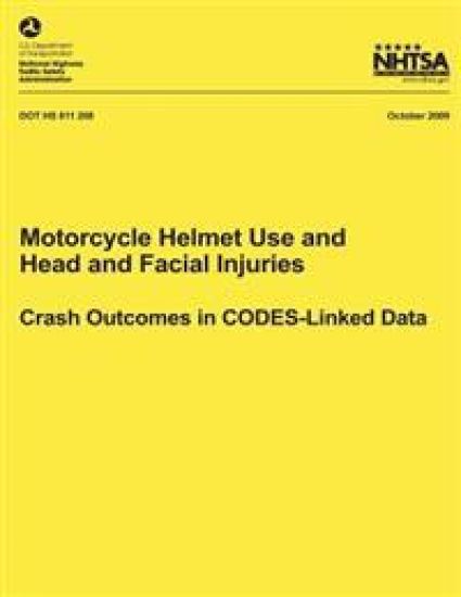 Motorcycle Helmet Use and Head and Facial Injuries: Crash Outcomes in CODES-Linked Data