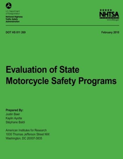 Evaluation of State Motorcycle Safety Programs