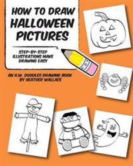 How to Draw Halloween Pictures: Step-by-Step Illustrations Make Drawing Easy