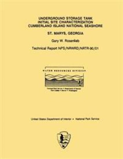 Underground Storage Tank Initial Site Characterization Cumberland Island National Seashore