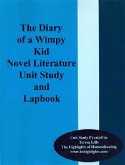 Diary of a Wimpy Kid Novel Literature Unit Study and Lapbook