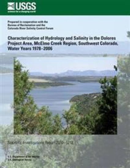 Characterization of Hydrology and Salinity in the Dolores Project Area, McElmo Creek Region, Southwest Colorado, Water Years 1978?2006