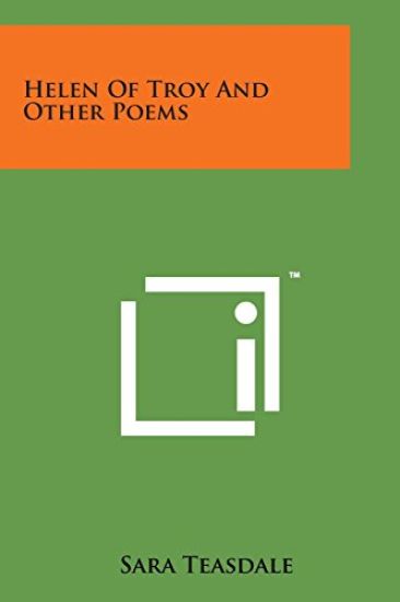 Helen of Troy and Other Poems – Sara Teasdale, kirjan kansikuva
