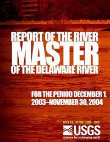 Report of the River Master of the Delaware River for the period December 1, 2003?