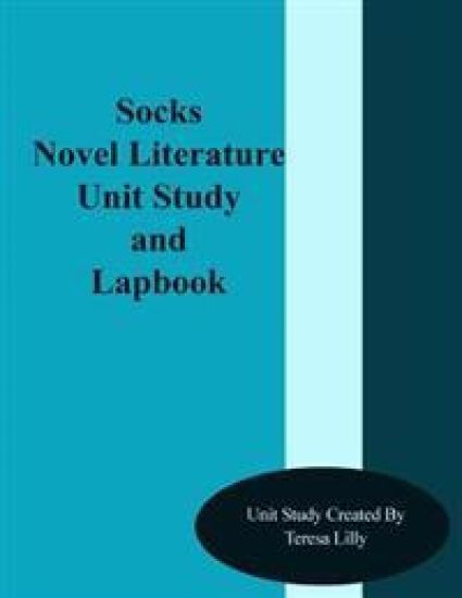 Socks Novel Literature Unit Study and Lapbook