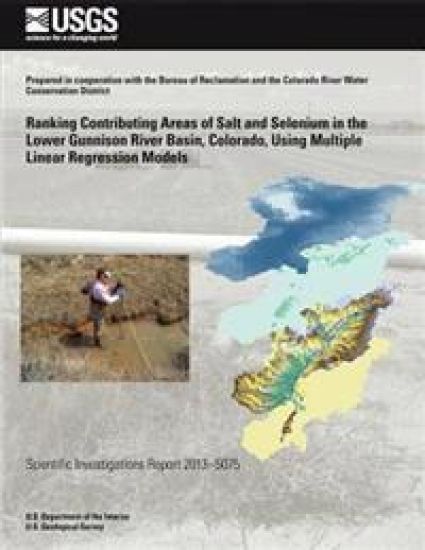 Ranking Contributing Areas of Salt and Selenium in the Lower Gunnison River Basin, Colorado, Using Multiple Linear Regression Models