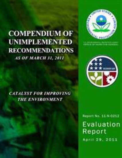 Compendium of Unimplemented Recommendations as of March 31, 2011