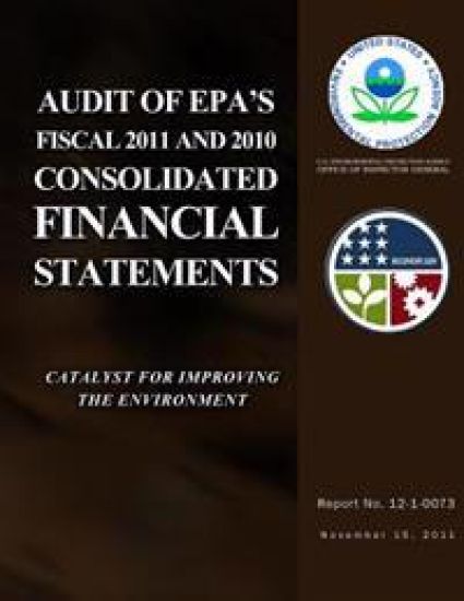 Audit of EPA's Fiscal 2011 and 2010 Consolidated Financial Statements