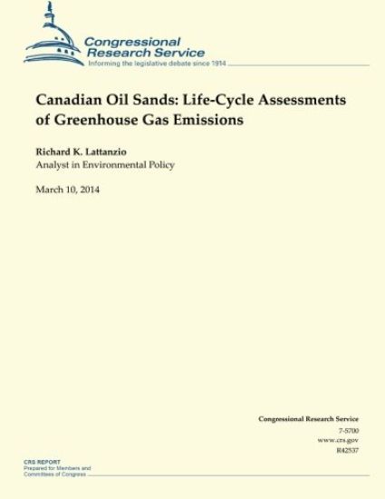 Canadian Oil Sands: Life-Cycle Assessments of Greenhouse Gas Emissions
