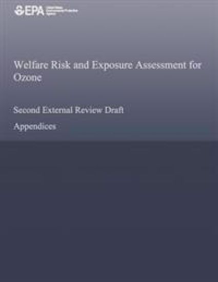 Welfare Risk and Exposure Assessment for Ozone Second External Review Draft