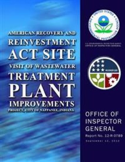 American Recovery and Reinvestment Act Site Visit of Wastewater Treatment Plant