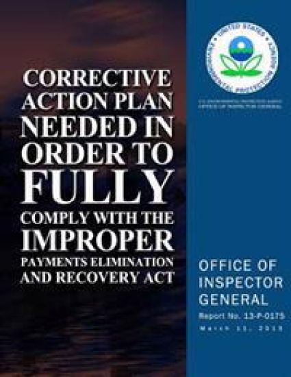Corrective Action Plan Needed in Order to Fully Comply With the Improper Payments Elimination and Recovery Act