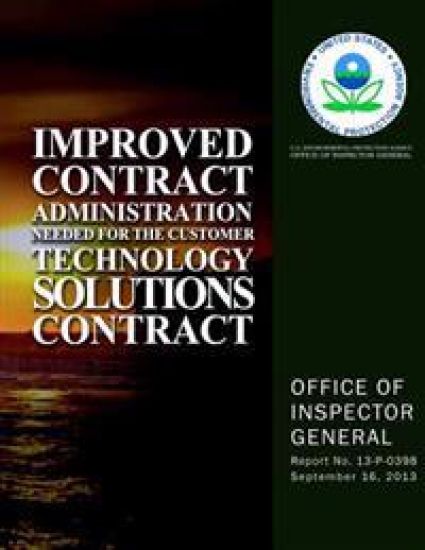 Improved Contract Administration Needed for the Customer Technology Solutions Contract