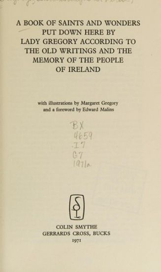 A Book of Saints and Wonders