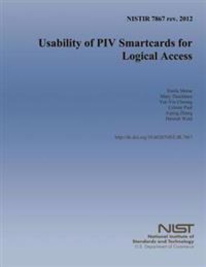 NISTIR 7867 rev. 2012 Usability of PIV Smartcards for Logical Access