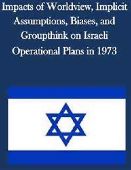 Impacts of Worldview, Implicit Assumptions, Biases, and Groupthink on Israeli Operational Plans in 1973
