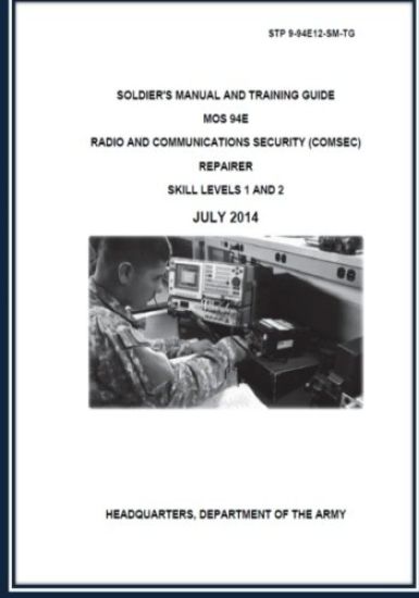 Soldier's Manual And Training Guide