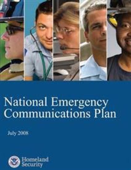 National Emergency Communications Plan: July 2008 – U. S. Department of Homeland Security, kirjan kansikuva