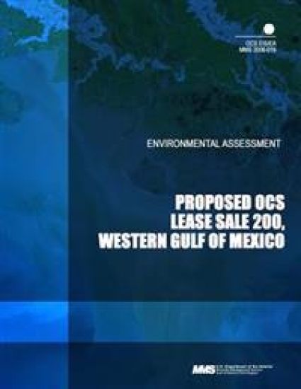 Proposed OCS Lease Sale 200, Western Gulf of Mexico