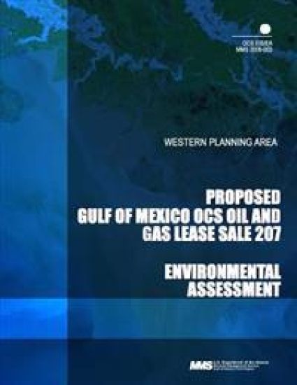 Proposed Gulf of Mexico OCS Oil and Gas Lease Sale 207: Western Planning Area