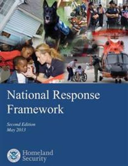 National Response Framework: Second Edition May 2013 – U. S. Department of Homeland Security, kirjan kansikuva