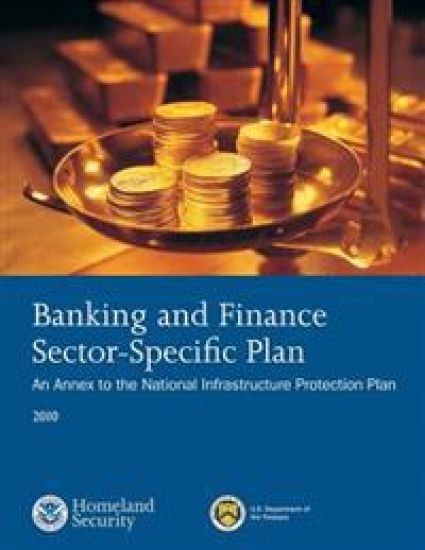 Banking and Finance Sector- Sepcific Plan: 2010 – U. S. Department of Homeland Security, kirjan kansikuva