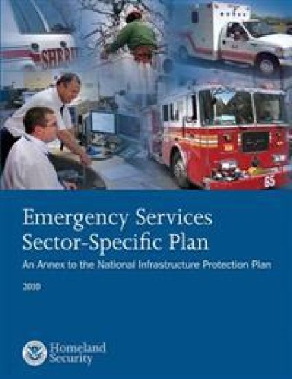Emergency Services Sector-Specific Plan: 2010 – U. S. Department of Homeland Security, kirjan kansikuva