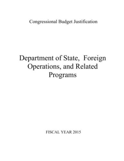 Department of State, Foreign Operations, and Related Programs 2015