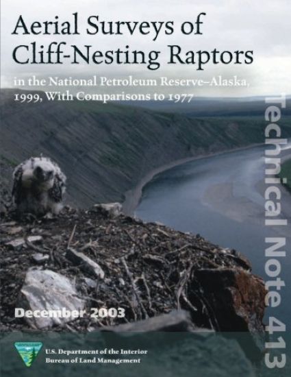 Aerial Surveys of Cliff- Nesting Raptors in the National Petroleum Reserve-Alaska 1999, with Comparison to 1977