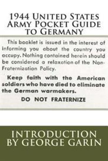 1944 United States Army Pocket Guide to Germany