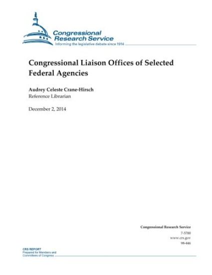 Congressional Liaison Offices of Selected Federal Agencies – Congressional Research Service, kirjan kansikuva