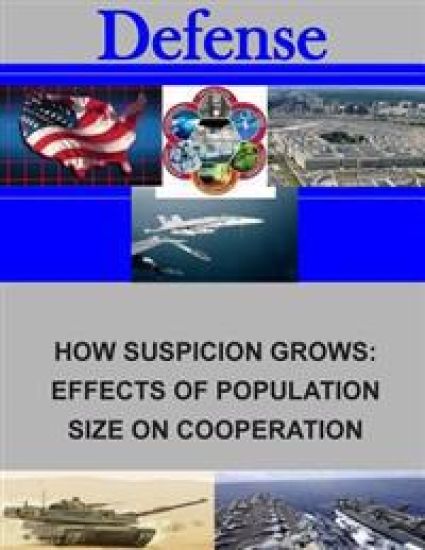 How Suspicion Grows: Effects of Population Size on Cooperation