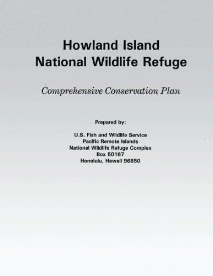 Howland Island National Wildlife Refuge Comprehensive Conservation Plan