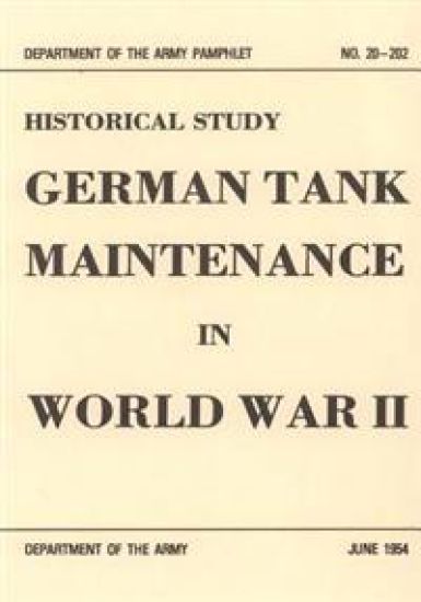 German Tank Maintenance in World War II
