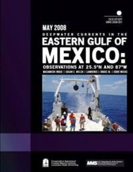 Deepwater Currents in the Eastern Gulf of Mexico: Observations at 25.5N and 87W