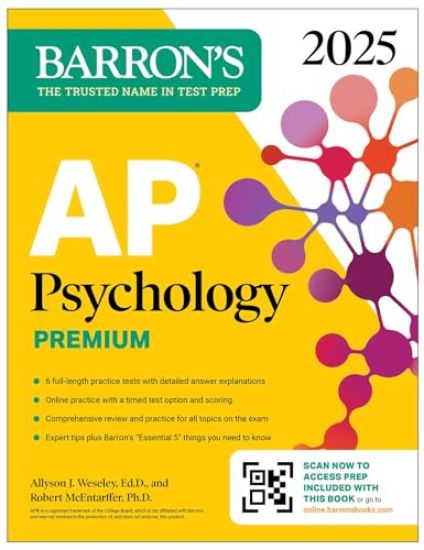 AP Psychology Premium, 2025: Prep Book for the New 2025 Exam with 3 Practice Tests + Comprehensive Review + Online Practice