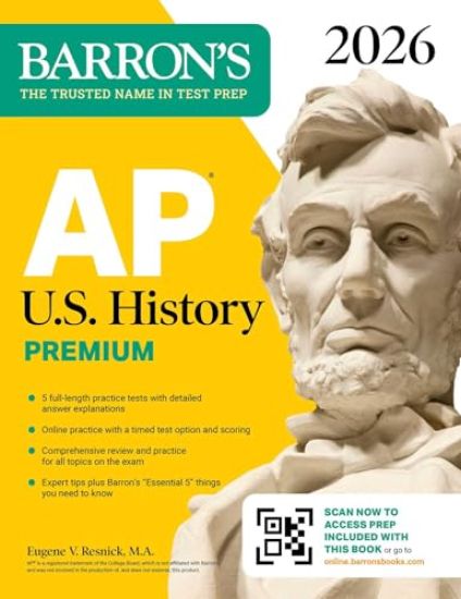 AP U.S. History Premium, 2026: Prep Book with 5 Practice Tests + Comprehensive Review + Online Practice