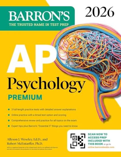 AP Psychology Premium, 2026: Prep Book with 3 Practice Tests + Comprehensive Review + Online Practice