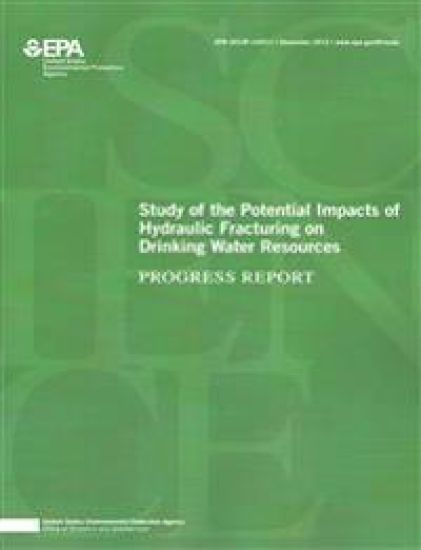Study of the Potential Impacts of Hydraulic Fracturing on Drinking Water Resources