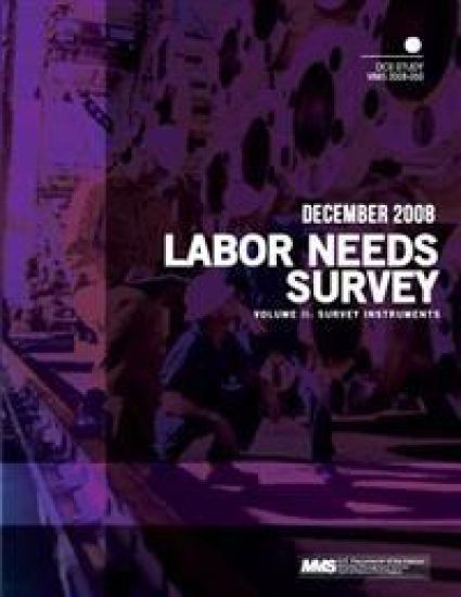 Labor Needs Survey Volume II: Survey Instruments