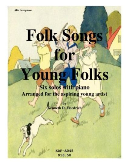 Folk Songs for Young Folks - alto saxophone and piano