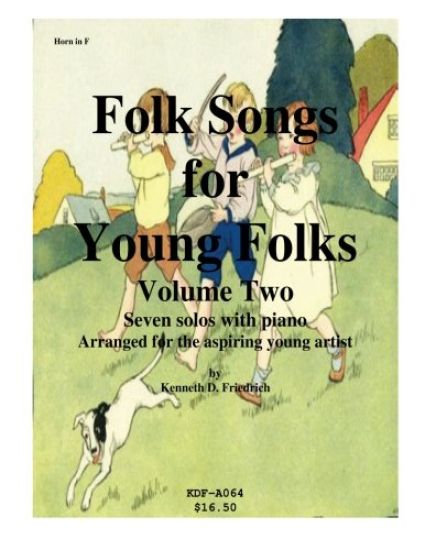 Folk Songs for Young Folks, Vol. 2 - horn and piano