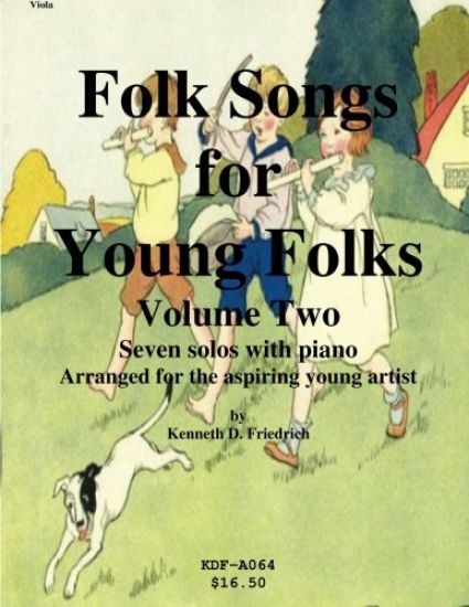Folk Songs for Young Folks, Vol. 2 - viola and piano