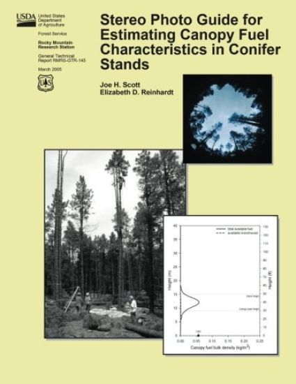 Stereo Photo Guide for Estimating Canopy Fuel Characteristics in Conifer Stands – Elizabeth D. Reinhardt, kirjan kansikuva