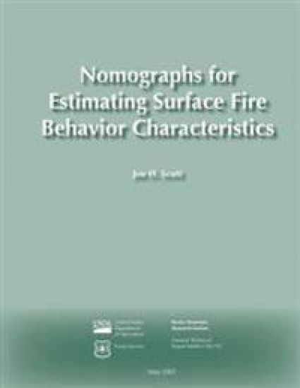 Nomographs for Estimating Surface Fire Behavior Characteristics – Joe H. Scott, kirjan kansikuva