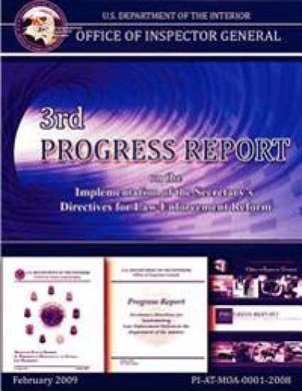 3rd Progress Report on the Implemetnation of the Secretary's Directives for Law Enforcement Reform